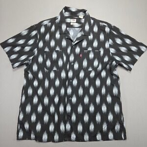 Levi's Ikat Print Relaxed Fit Shirt  Button Down  Short‎ Sleeve Mens Large